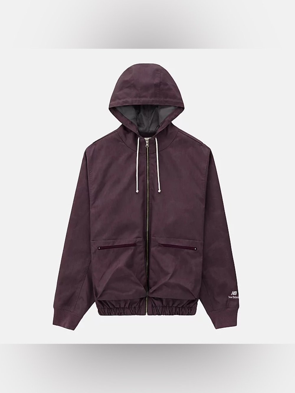 New Balance Made in USA Utility Jacket - Plum Brown - Size Medium - (MJ43540)